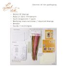 Lanarte keresztszemes képeslap készlet 3 db-os - Dáliák - PN-0221133