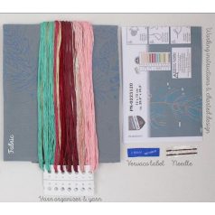   Vervaco előnyomott len terítő - Karácsonyi rózsák - PN-0223120