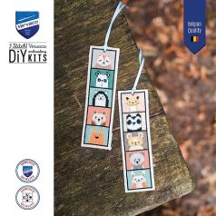   Vervaco keresztszemes könyvjelző készlet - Állatfejek - PN-0229818