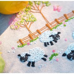   Vervaco előnyomott futó készlet - Bárányok a kertben - PN-0231699