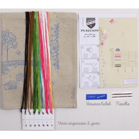 Vervaco előnyomott futó készlet - Bárányok a kertben - PN-0231699