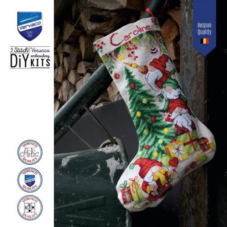Vervaco keresztszemes zokni készlet - Manók - PN-0244922