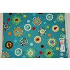 Pamutvászon - 214 - Gyerekminta buborékokban - apró mintás 110 cm széles - 10 cm