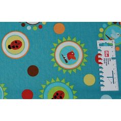   Pamutvászon - 214 - Gyerekminta buborékokban - apró mintás 110 cm széles - 10 cm