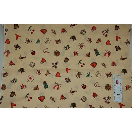 Pamutvászon - 222 - Egy lányról - apró mintás 110 cm széles - 10 cm
