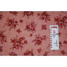 Pamutvászon - 303 - Rózsacsokor rózsaszínes alapon - 110 cm széles - 10 cm