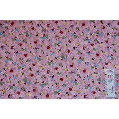   Pamutvászon - 406 - Szerelmes madárkák - apró mintás 110 cm széles - 10 cm