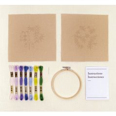   DMC Mindful Making készlet - Előnyomott hímzések - Tavaszi virágok - TB164