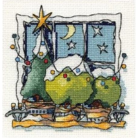 Michael Powell keresztszemes készlet - Karácsonyi ablak 1 - X42