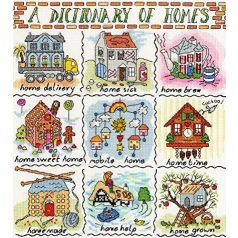   Bothy Threads keresztszemes készlet - Szótár az otthonunkhoz- XDO9